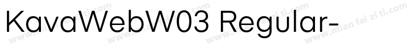 KavaWebW03 Regular字体转换